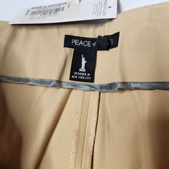Peace Of Cloth Women's Size 8 Tan Cotton Stretch Pants New - Picture 6 of 7